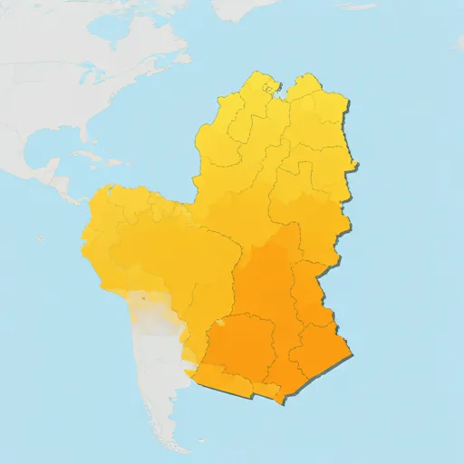 Map of central Chile showing rural coverage areas
